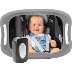 Grå Bagsædespejle Reer BabyView LED Car Safety Mirror with Light