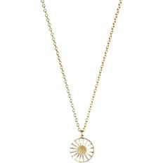 Georg Jensen Guldbelagt Halskæder Georg Jensen Daisy Small Pendant Halskæde - Guld/Hvid