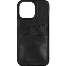 Krusell Samsung Galaxy S22 Mobiltilbehør Krusell iPhone 14 Pro Max Cover Leather CardCover Sort