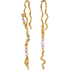 Maanesten Perler Øreringe Maanesten Elisa Earrings - Gold/Multicolour