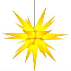 Gul - Plast Julebelysning Herrnhuter Sterne Without Suspension Yellow Julestjerne 40cm