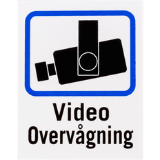 Kontorindretning & Opbevaring Deltaco Video Surveillance Sign 8x10cm 2-pack