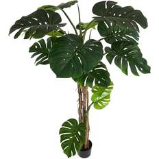 Dekorationsfigurer Evergreen Kunstig Monstera Deliciosa Philodendron Tree Plant Dekorationsfigur