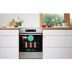 Gorenje 60 cm - A - Varmluftovn Glaskeramiske komfurer Gorenje GEC6D60WPB Hvid