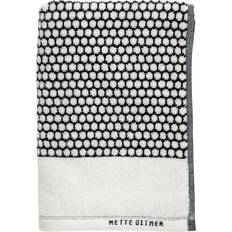 Sort Håndklæder Mette Ditmer Grid Badehåndklæde Beige, Sort (70x140cm)