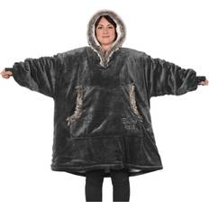 Oversized - Unisex Sweatere Snug Rug Eskimo Hoodie - Slate Grey