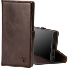 Torro Leather Wallet Case with Stand for Galaxy S22 Ultra