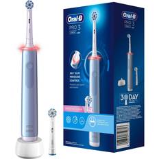 Braun Elektriske tandbørster Braun Pro 3 3000 Sensitive Clean + 2 Brush Heads