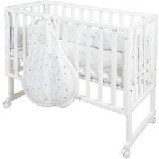 Roba Blå Børneværelse Roba Krybbeseng safe asleep® 3 stjerner hvid- 10x babypoints