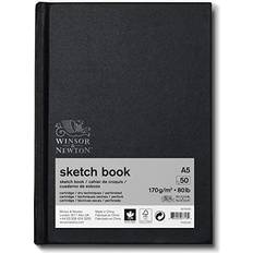 Winsor & Newton Sort Papir Winsor & Newton Hardbound Sketchbook A5 170gsm 50 sheets