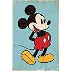 Disney Malerier & Plakater Disney Poster 61X91 - Mouse Retro