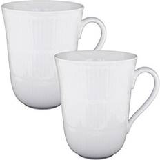 Med håndtag Kopper Royal Copenhagen White Fluted Krus 33cl 2stk