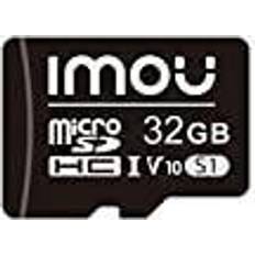 IMOU Minneskort Micro 32 GB SDHC läshastighet upp till 95 MB/s Klass 10 UHS-I U1 SD-Adapter för smartphone, surfplatta, actionkamera, drönare och bärbar dator (32 GB)