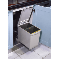 Affaldshåndtering Millex affaldssystem Spand udtræk 2x7,5l grå 2391020