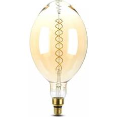 V-TAC 8W LED kæmpe globepære, E27 Kultråd, Ø18 cm, dæmpbar, ekstra varm hvid