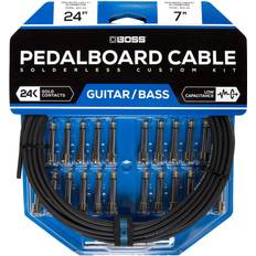 BOSS Instrumentpedaler Boss BCK-24 Solderless Pedal Board Cable Kit, Simple and Quick Assembly, 24 ft/7 m Length