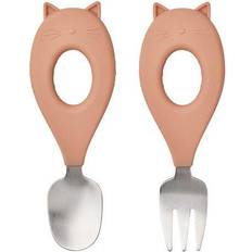 Liewood Børnebestik Liewood Stanley Baby Cutlery Cat