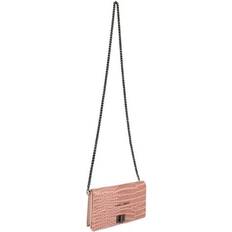 Dame - Pink Skuldertasker Laura Ashley Håndtasker til damer DUTHIE-CROCO-POWDER Pink (19 x 11 x 3 cm)