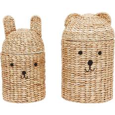 OYOY Opbevaring Børneværelse OYOY Bear & Rabbit Storage Basket Set 2-pcs