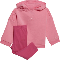 adidas Hooded Fleece Tracksuit- Bliss Pink (IC7779)