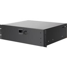 Adam Hall 19" Parts 87403 A CL Rack Drawer 3 U Aluminium with Built-In Combination Lock