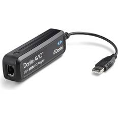 Monacor Kabeladaptere Kabler Monacor Dante AVIO USB IO Adapter 2x2