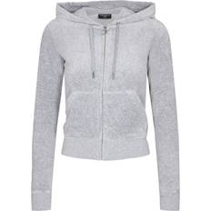 Juicy Couture Sweatere Juicy Couture Classic Velour Robertson Hoodie - Gray Marl