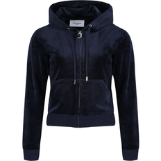 Juicy Couture Sweatere Juicy Couture Classic Velour Robertson Hoodie - Night Sky