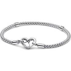 Pandora Armbånd Pandora Moments Studded Chain Bracelet - SIlver