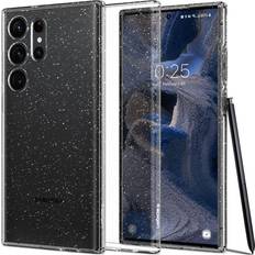 Samsung Galaxy S23 Ultra - Transparent Mobiletuier Spigen Liquid Crystal Glitter Case for Galaxy S23 Ultra