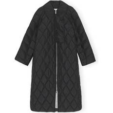 32 - Oversized Frakker Ganni Ripstop Quilt Coat - Black