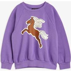 Mini Rodini Lilla Børnetøj Mini Rodini Horses Sweatshirt - Purple