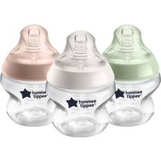 Tommee Tippee Tåler maskinvask Sutteflasker Tommee Tippee Closer to Nature Baby Bottle 150ml 3-pack