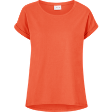 Vila Orange T-shirts & Toppe Vila Simpel T-shirt