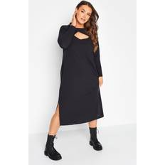 Yours Dame Kjoler Yours Ribbed Cut Out Dress