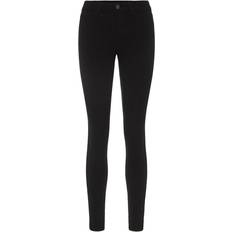Dame - Elastan/Lycra/Spandex - S Jeans Pieces Pcskin MW Jeggings - Black