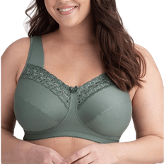 Dame BH'er Miss Mary Broderie Anglais Non-Wired Bra - Green