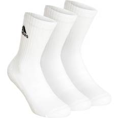 Dame - L - Løb Tøj Adidas Sportswear Cushioned Crew Socks 3-packs - White/Black