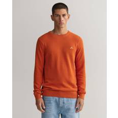 Gant Orange Tøj Gant COTTON PIQUE CREW Orange
