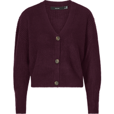 Vero Moda XXL Trøjer Vero Moda V-hals Sænkede Skuldersømme Strikket Cardigan