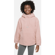 Nike Pink - Polyester Overtøj Nike Therma-FIT Icon Clash-vinterjakke med 1/4 lynlås til større børn (piger) Pink