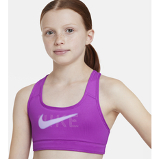 Nike Pink - Polyester Undertøj Nike Swoosh Reversible Sports BH Lilla