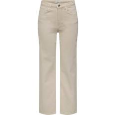 Dame - Elastan/Lycra/Spandex - Hvid Jeans Only Onljuicy Hw Wide Leg Dnm Rea Noos