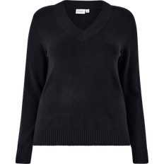 56 - Dame Sweatere Vila Curve Cosy Knit Sweater - Black