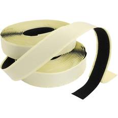 Creativ Company Velcrobånd burrebånd selvklæbende, sort, tykkelse 2 cm, 25 m
