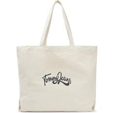 Tommy Hilfiger Dame Tote Bag & Shopper tasker Tommy Hilfiger Canvas Logo Tote NATURAL CANVAS One Size