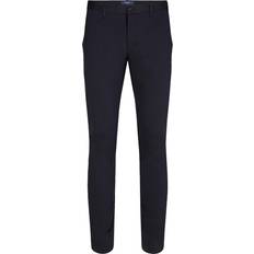 Blå - Herre - Viskose Bukser SUNWILL Extreme Flexibility Slim Fit Pants - Navy