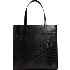 Ted Baker Croccon Large Icon Shopper Bag - Black