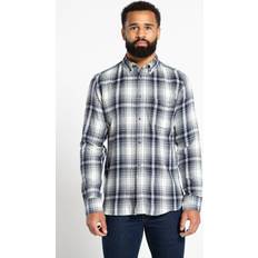 French Connection Herre Tøj French Connection Scot Flannel L/s Ecru/marine