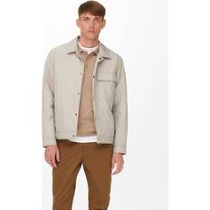 Only & Sons Dame - XL Overtøj Only & Sons Short Jacket - Grey/Silver Lining